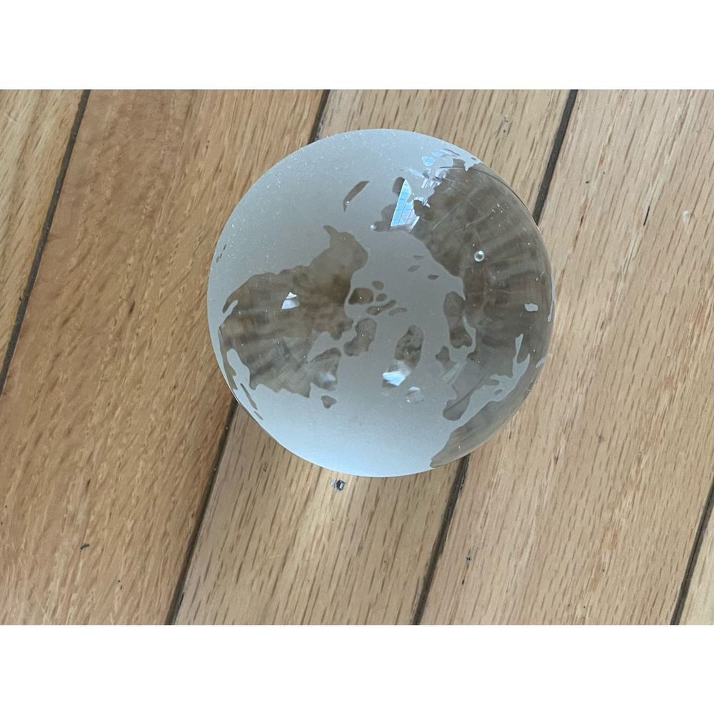 Vintage Glass Globe paperweight